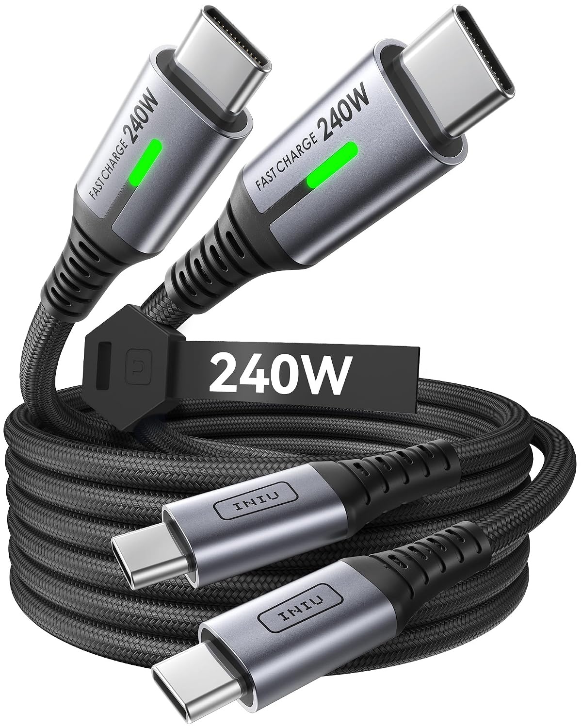 image:imageINIU 240W USB C to USB C Cable 66ft66ft Fast Charging Type C CordBlack