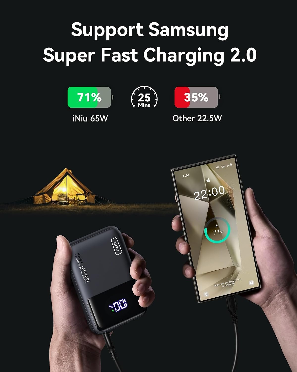 image:imageINIU Laptop Power Bank Smallest 20000mAh 65W Fast Charging Battery PackBlue