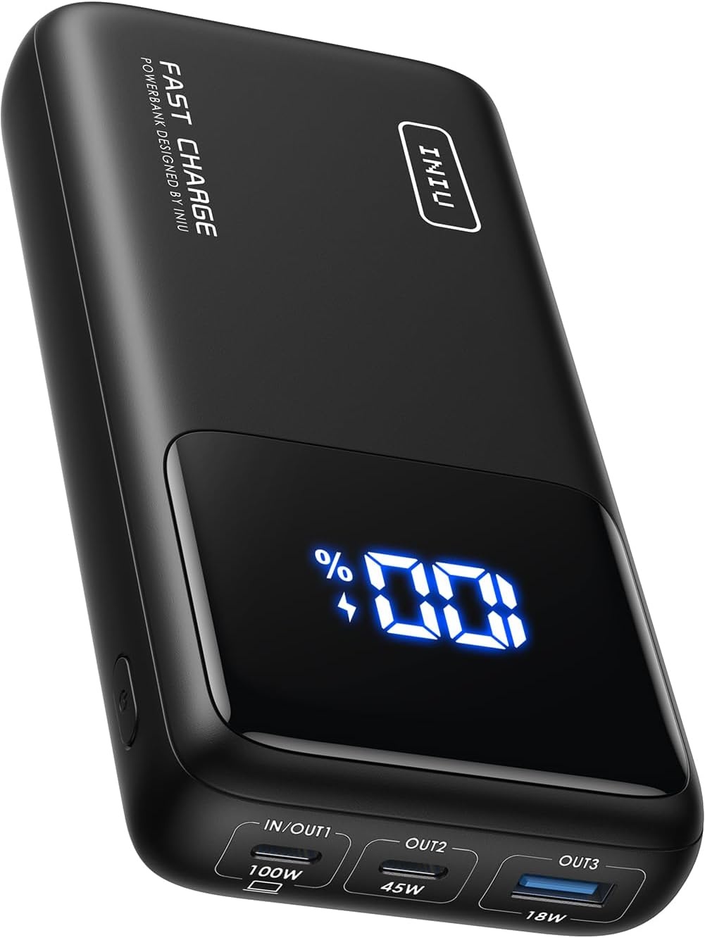 image:imageINIU Laptop Power Bank Smallest 25000mAh 100W Fast Charging Battery PackBlack