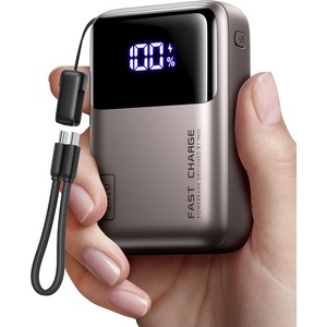 INIU Laptop Power Bank, Smallest 20000mAh 65W Fast Charging Battery Pack(Metallic Coffee)